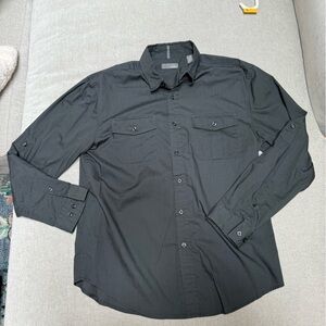 Bruno Charcoal Button-Up Shirt